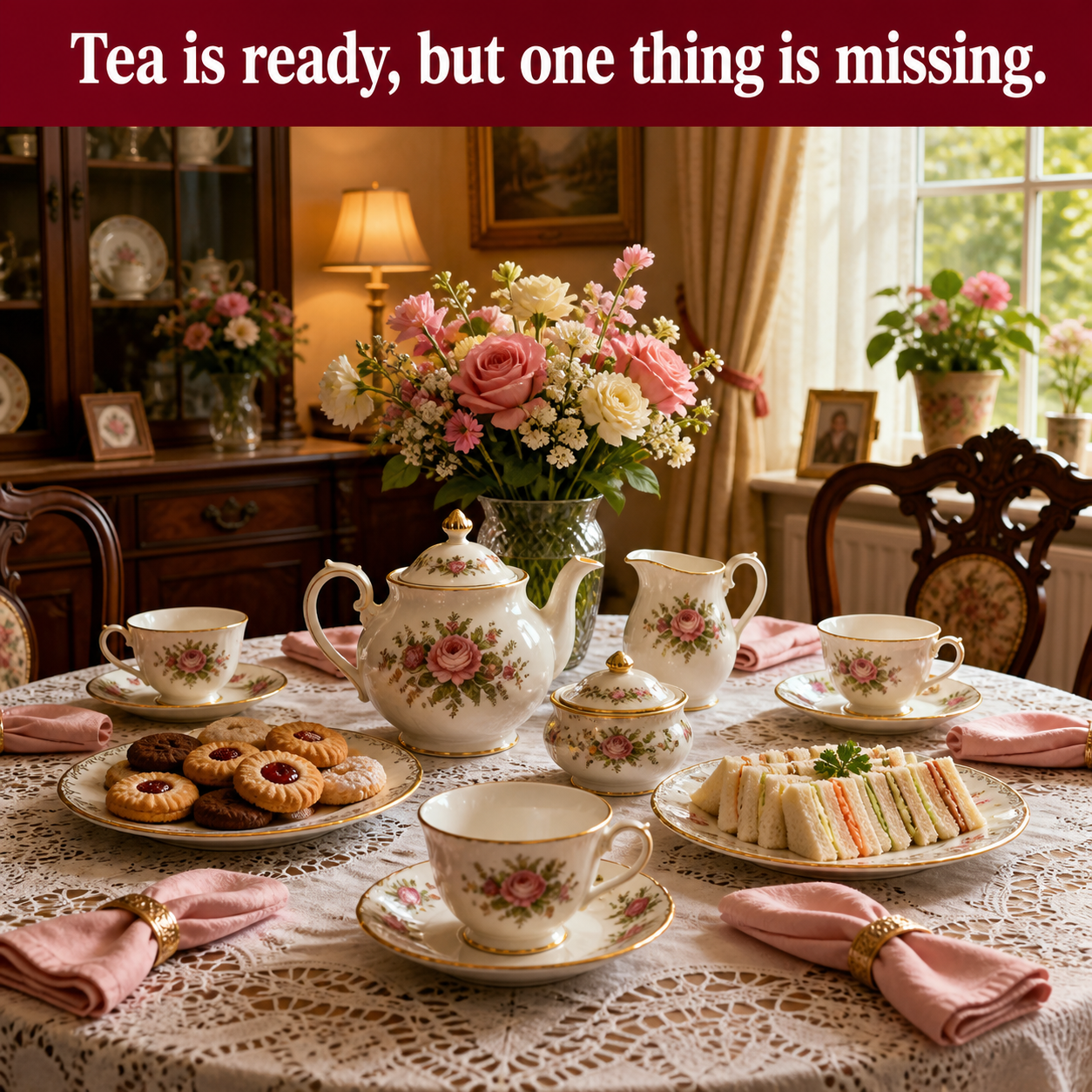 Answer: What Is Missing from the Sunday Tea Table