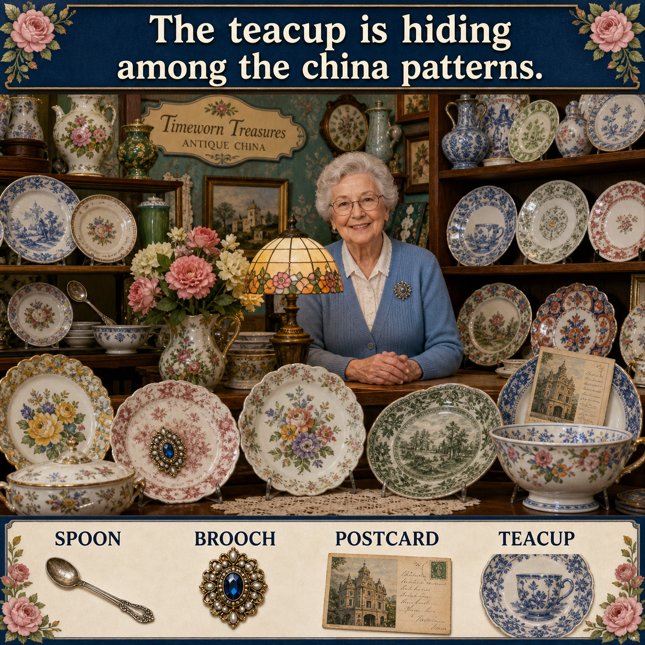 Answer: The Teacup in the Antique China Shop
