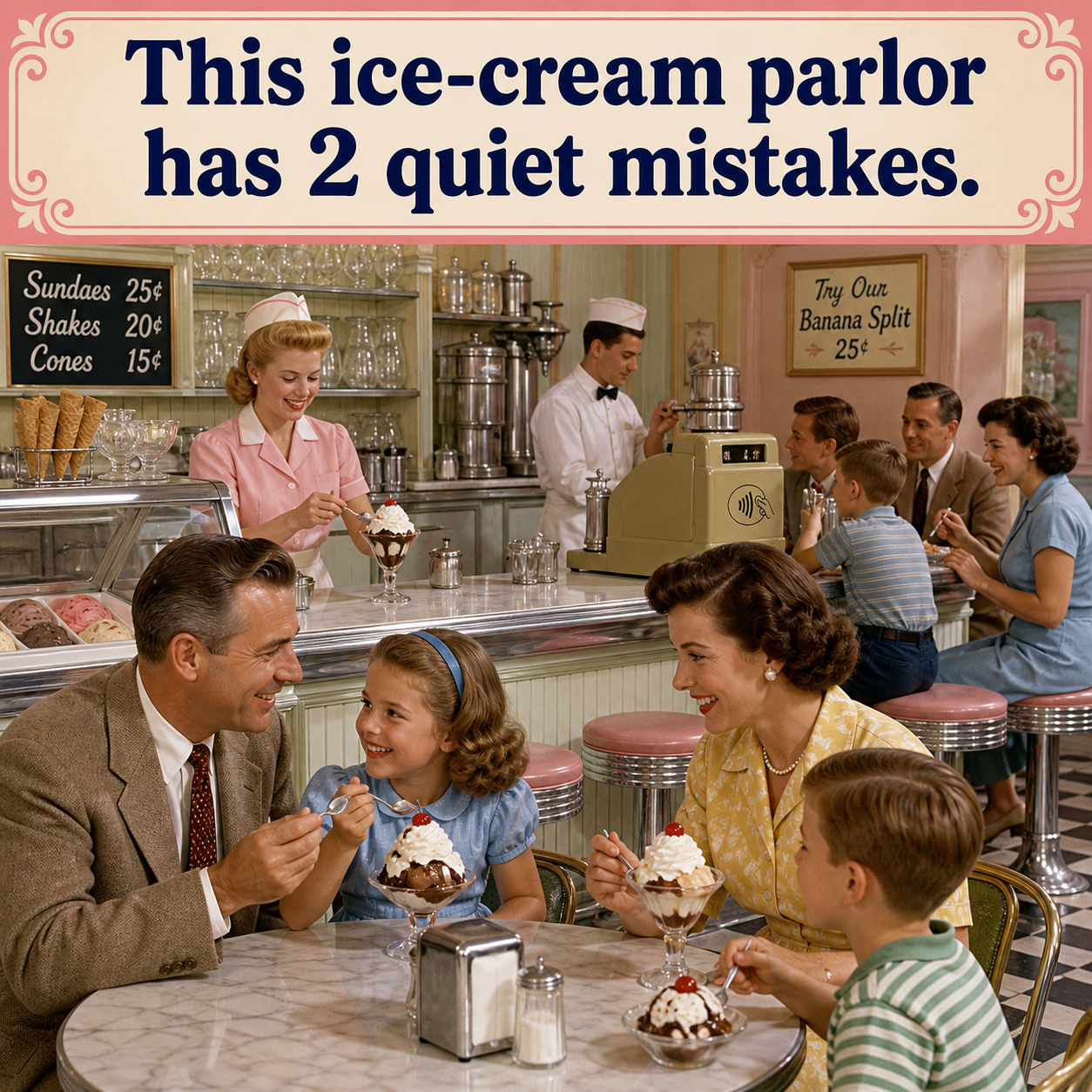 Answer: Two Ice-Cream Parlor Mistakes