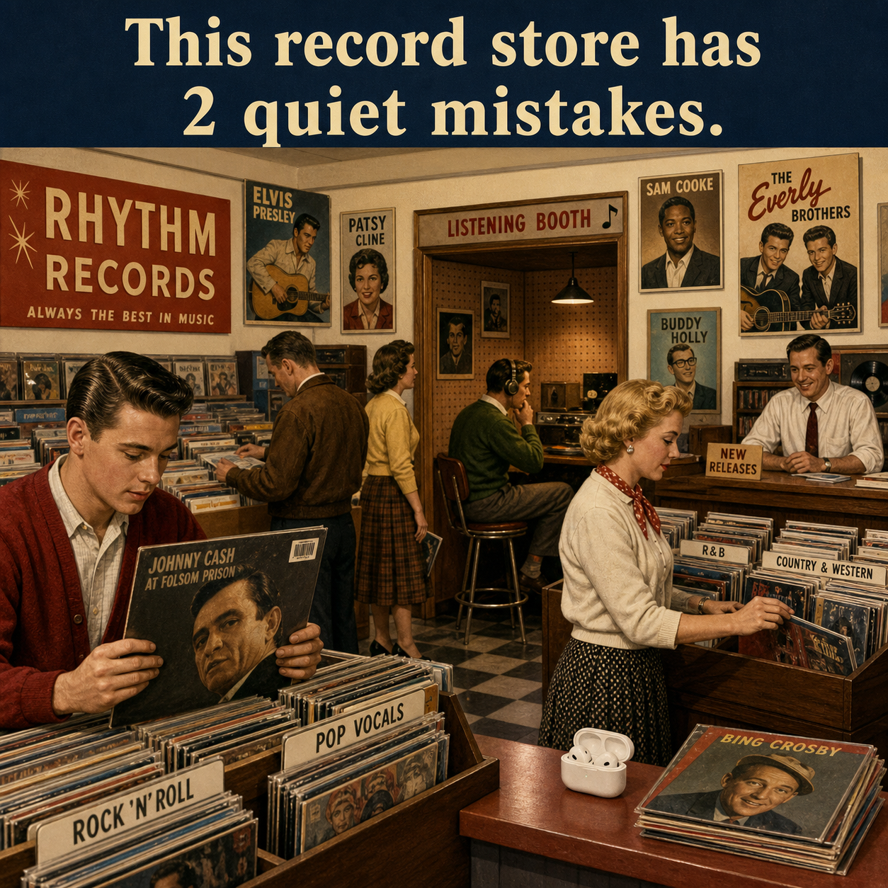 Answer: Two Vintage Record Store Mistakes