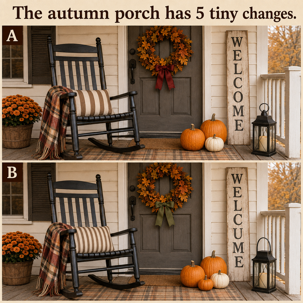 Answer: Five Autumn Porch Differences