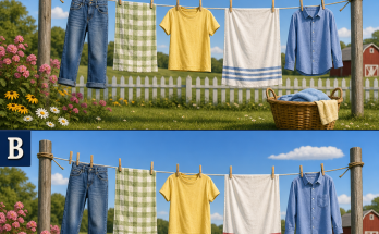 Answer: Five Laundry-Line Differences
