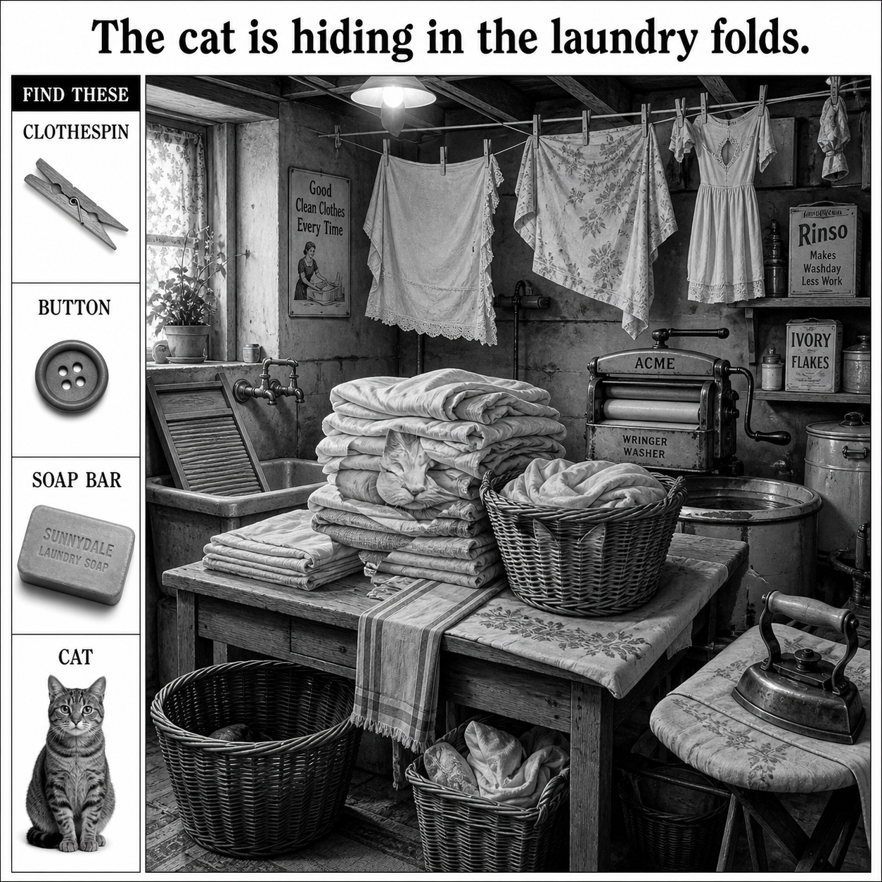 Answer: The Cat in the Laundry Room Puzzle