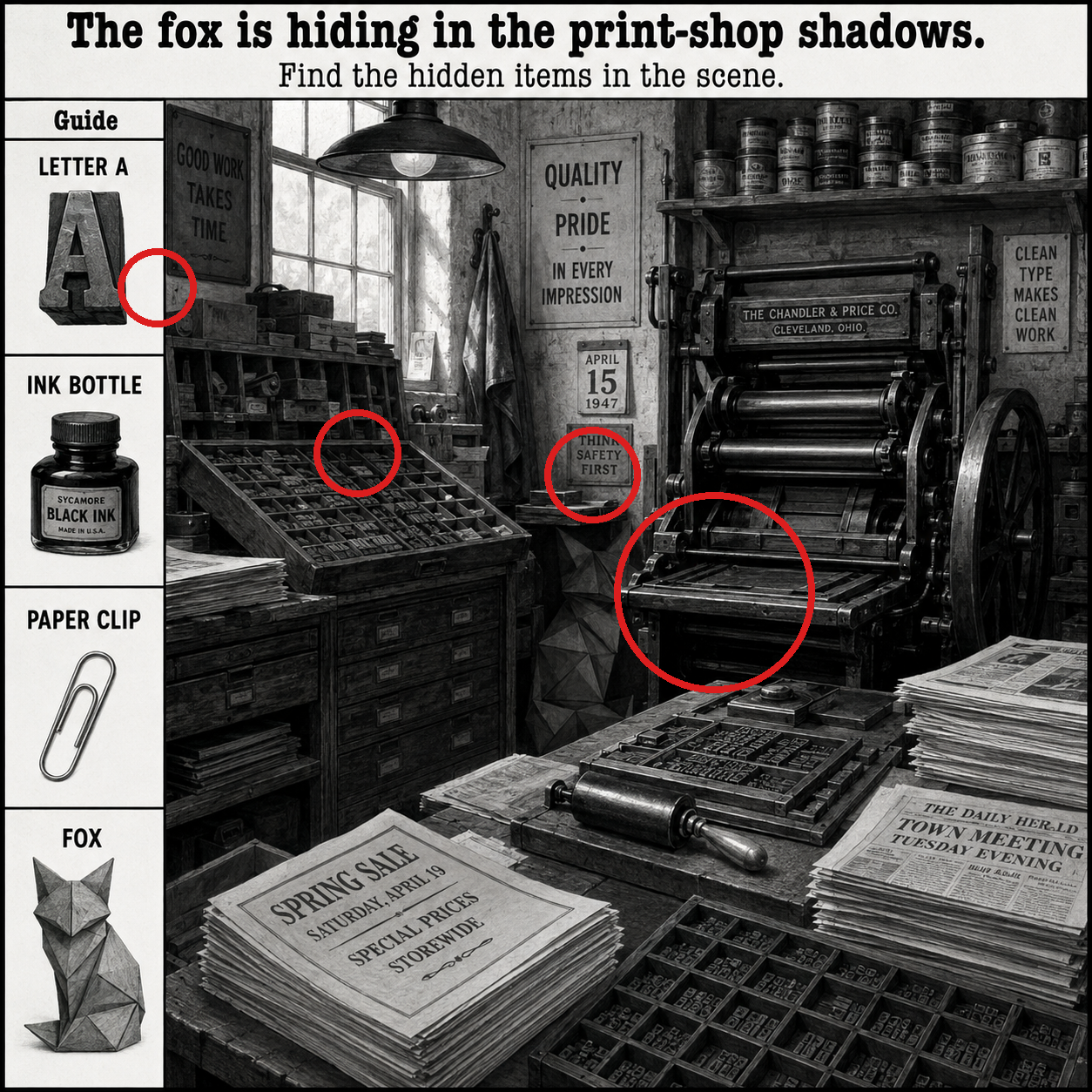 Answer: The Fox in the Print Shop Puzzle answer image