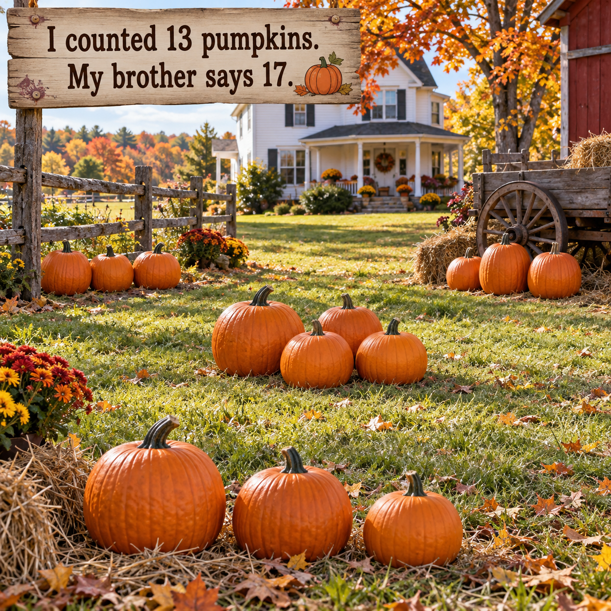 Answer: Counting the Pumpkins in the Patch
