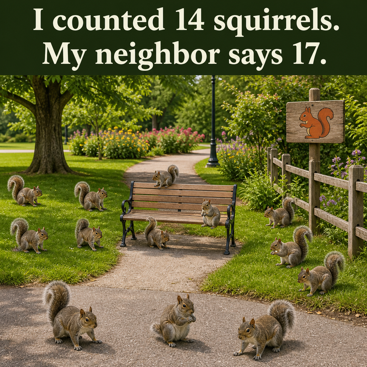 Answer: How Many Squirrels Are in the Park?