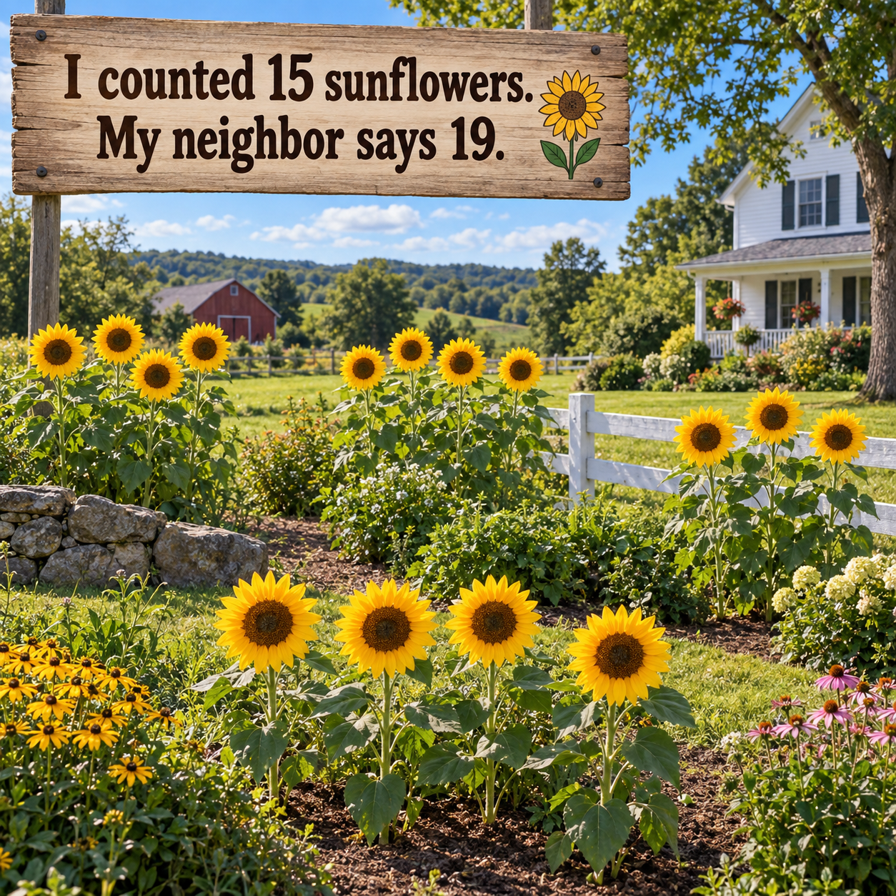 Answer: Counting the Sunflowers in the Field