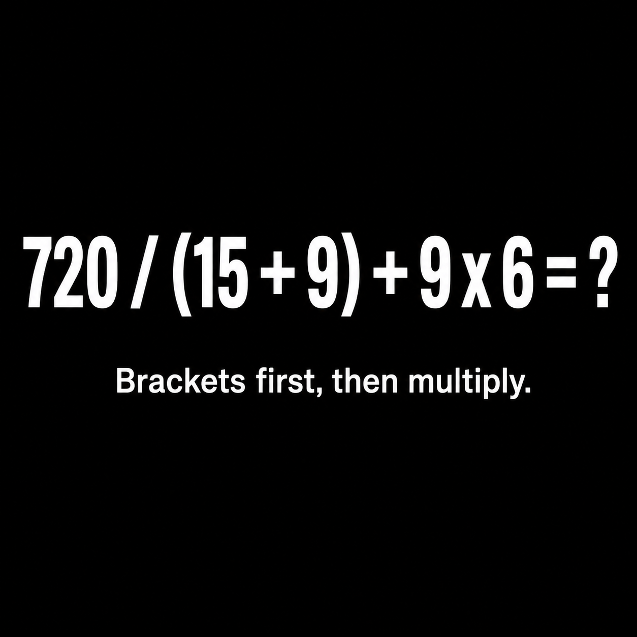 Answer: The September 1 Order-of-Operations Puzzle