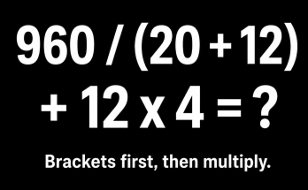 Answer: The September 4 Order-of-Operations Puzzle