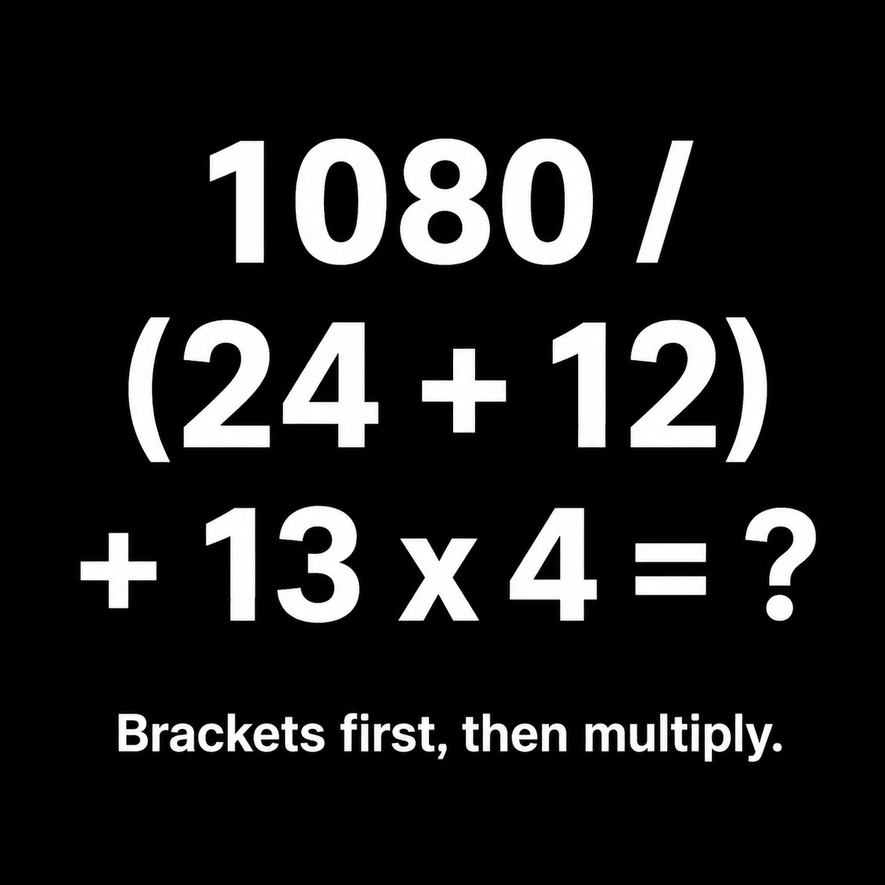 Answer: The September 5 Order-of-Operations Puzzle
