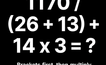 Answer: The September 6 Order-of-Operations Puzzle