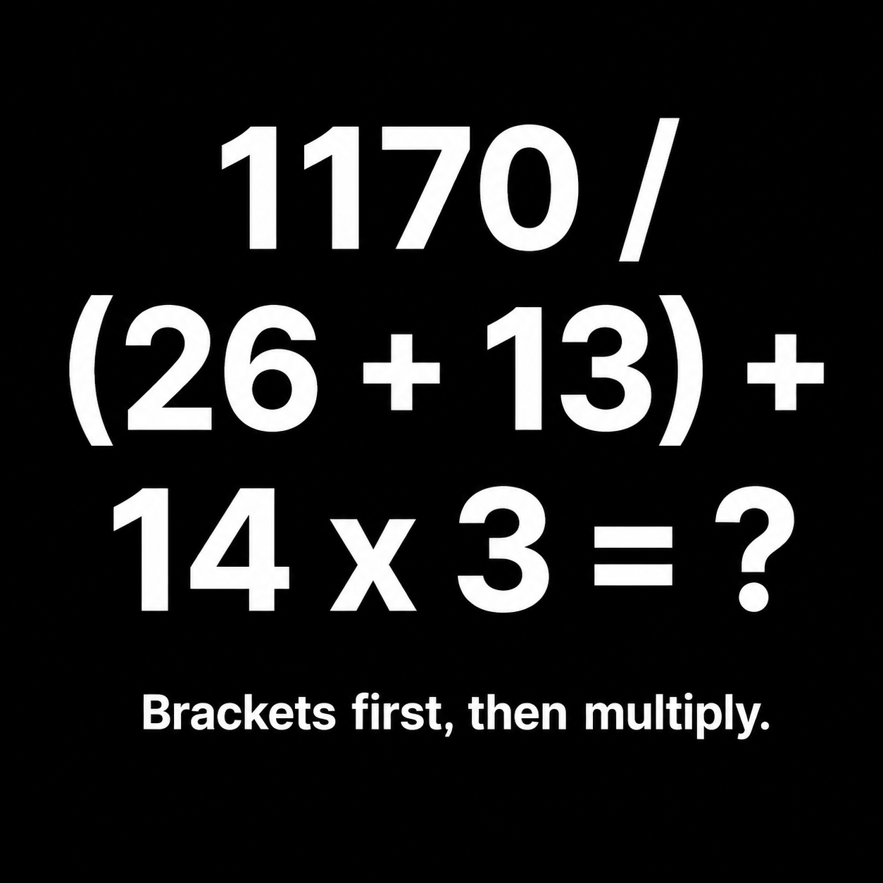 Answer: The September 6 Order-of-Operations Puzzle
