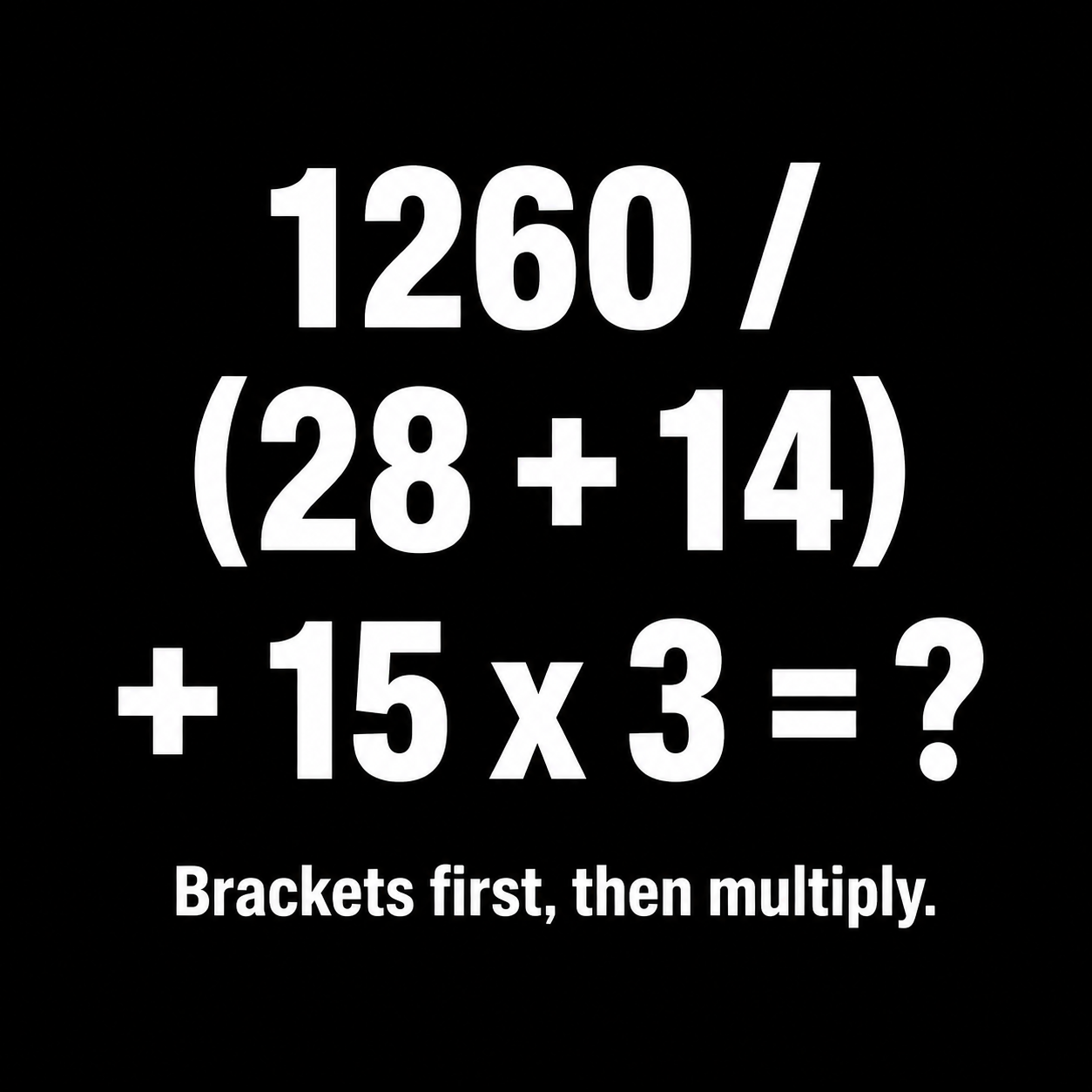 Answer: The September 7 Order-of-Operations Puzzle