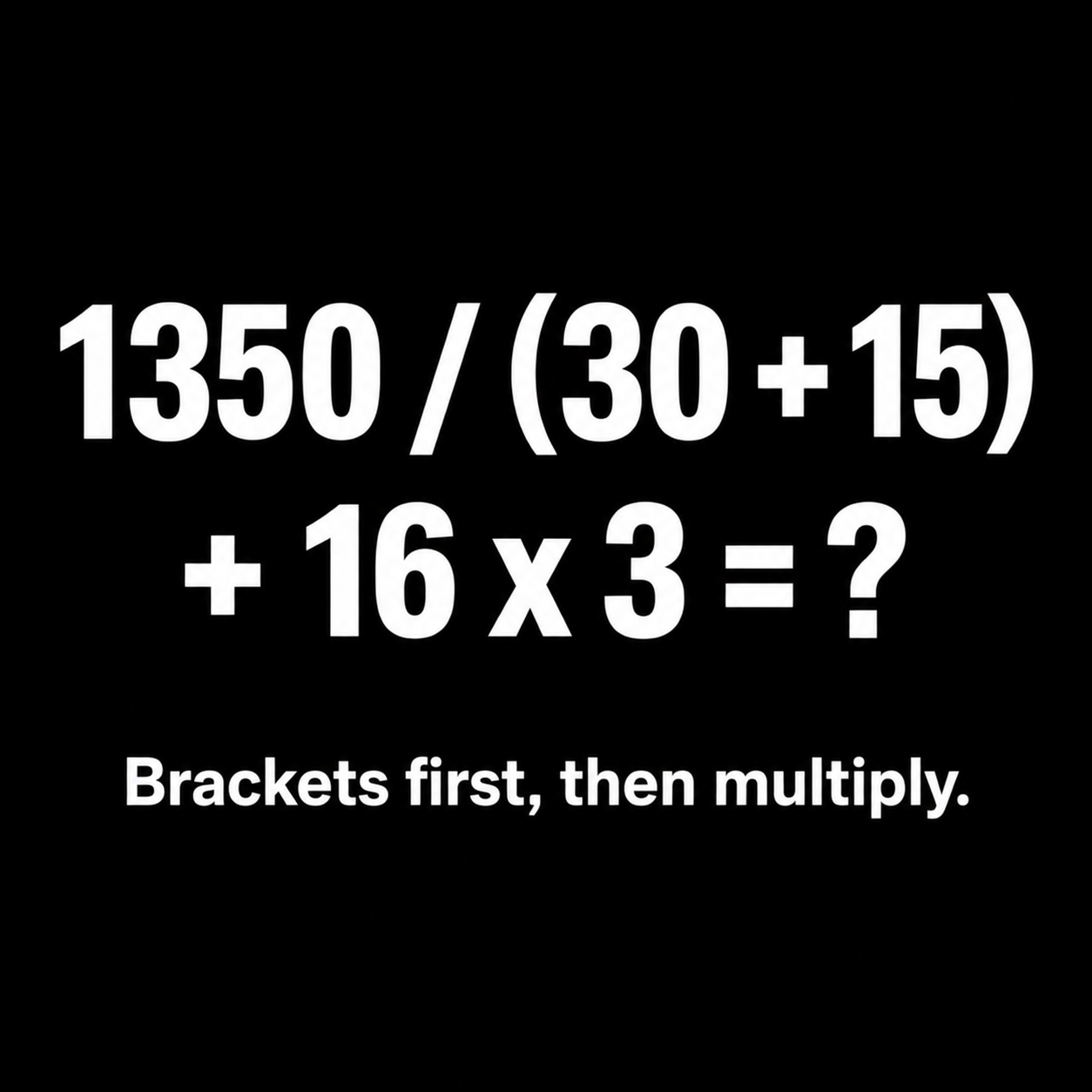 Answer: The September 8 Order-of-Operations Puzzle