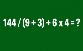 Answer: Order of Operations Math Puzzle