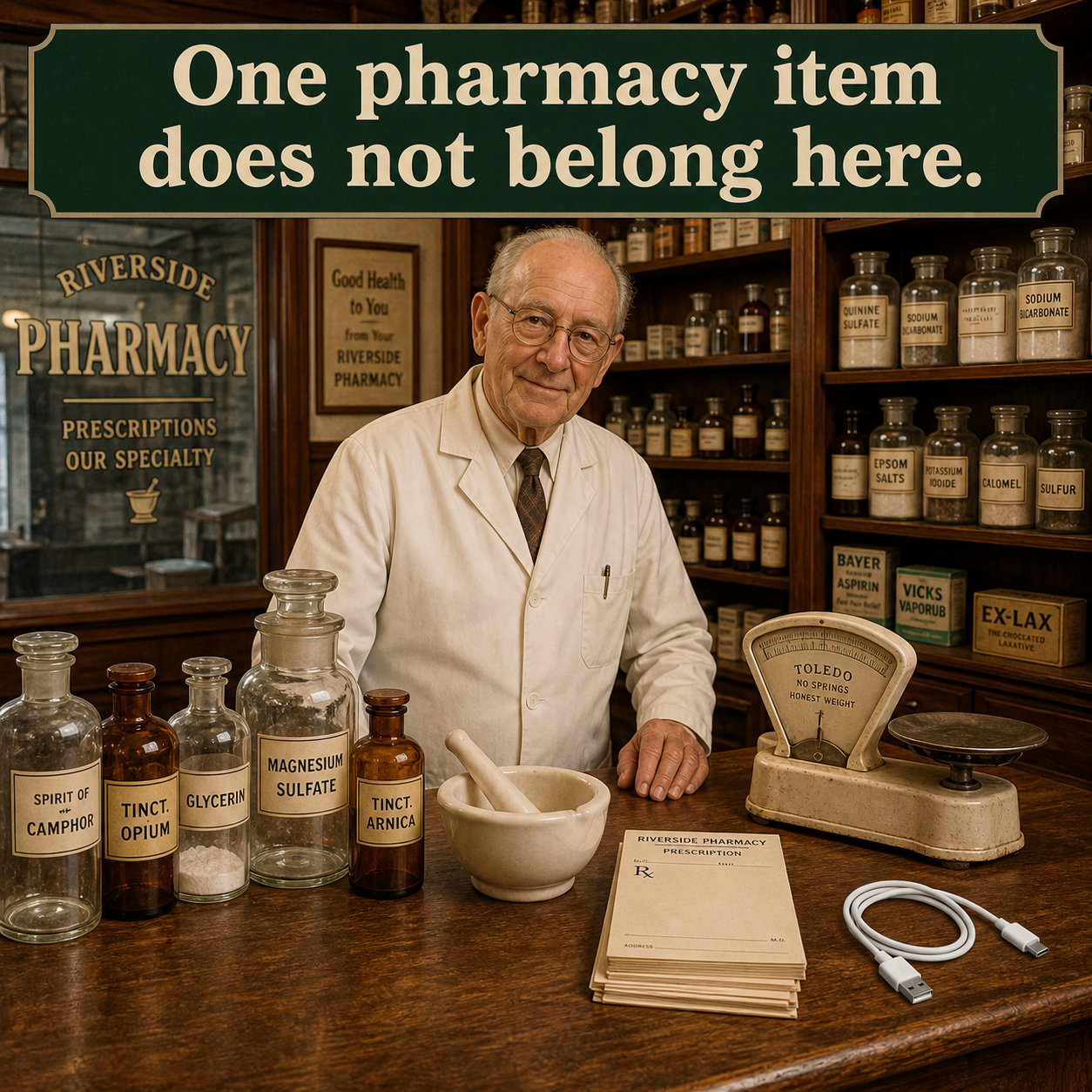 Answer: The Pharmacy Item That Does Not Belong
