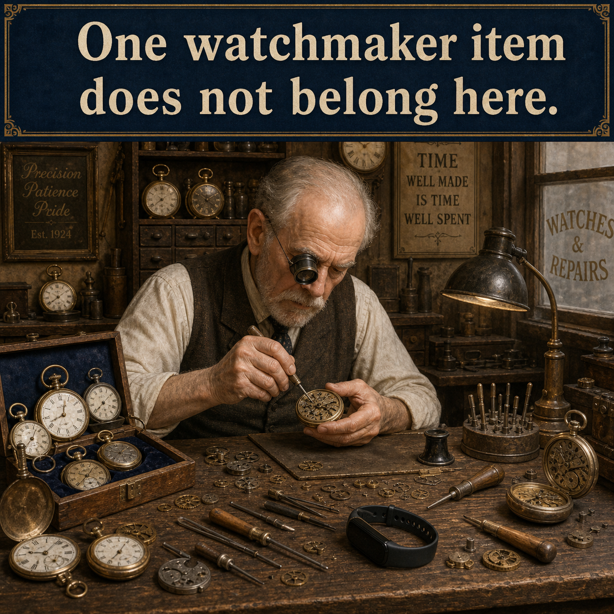 Answer: The Watchmaker Item That Does Not Belong