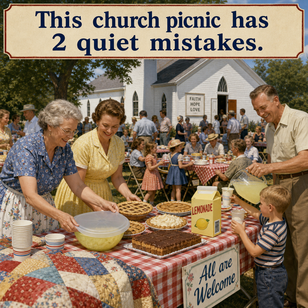 Answer: Two Church Picnic Mistakes