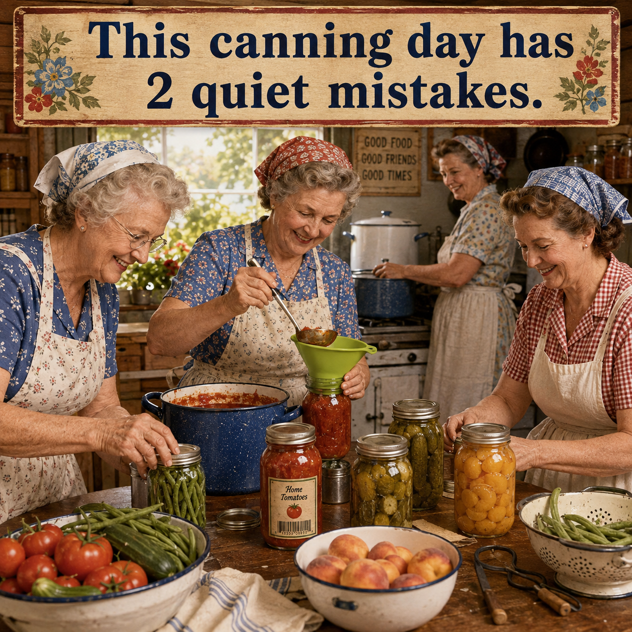 Answer: Two Community Canning-Day Mistakes
