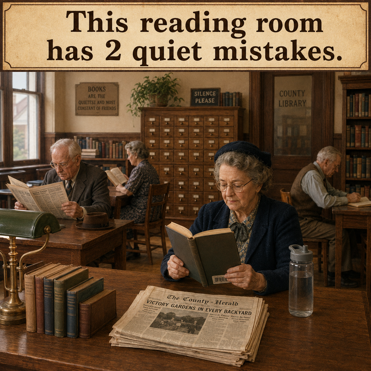 Answer: Two Library Reading-Room Mistakes