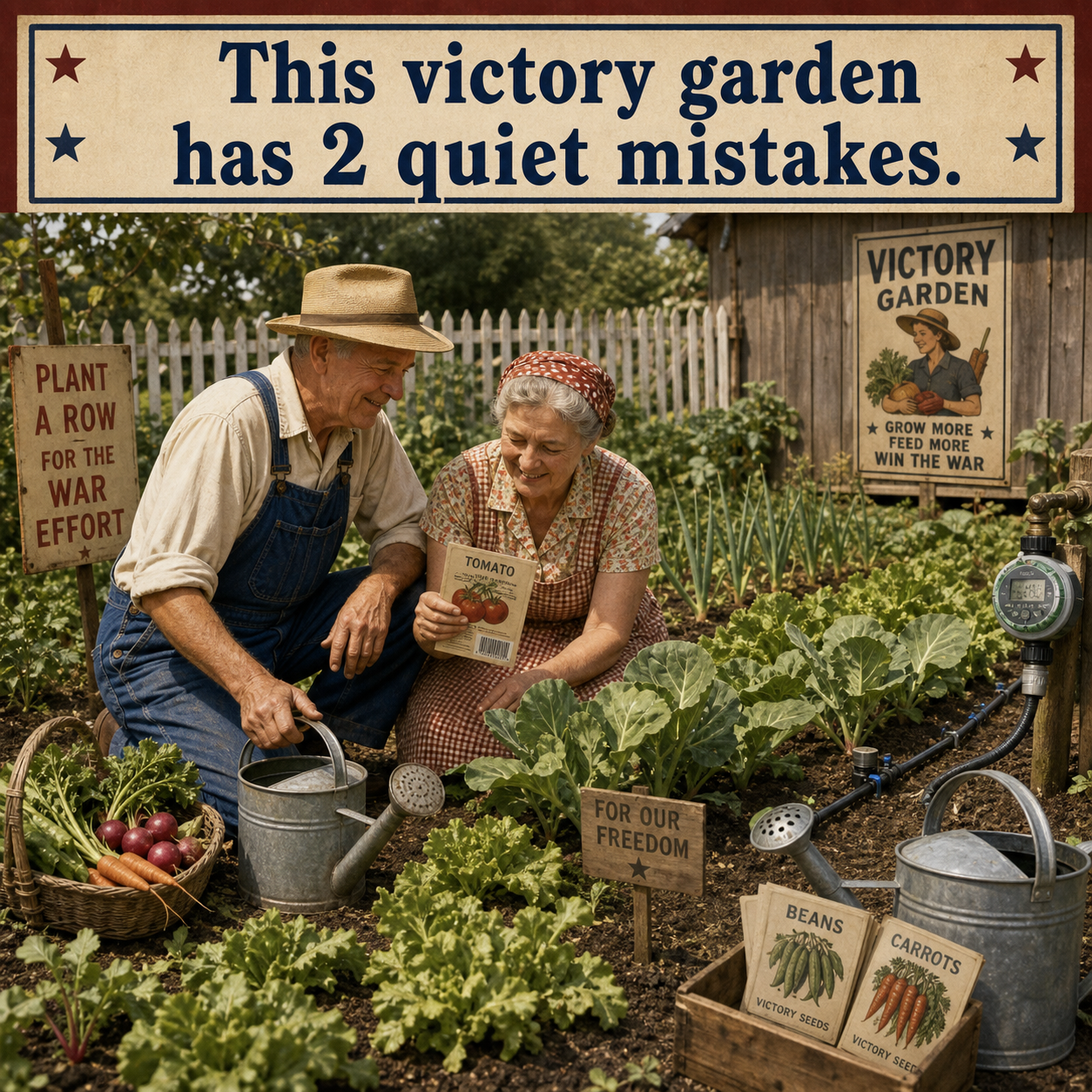 Answer: Two Mistakes in the Victory Garden