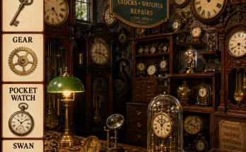 Answer: The Swan in the Vintage Clock Shop
