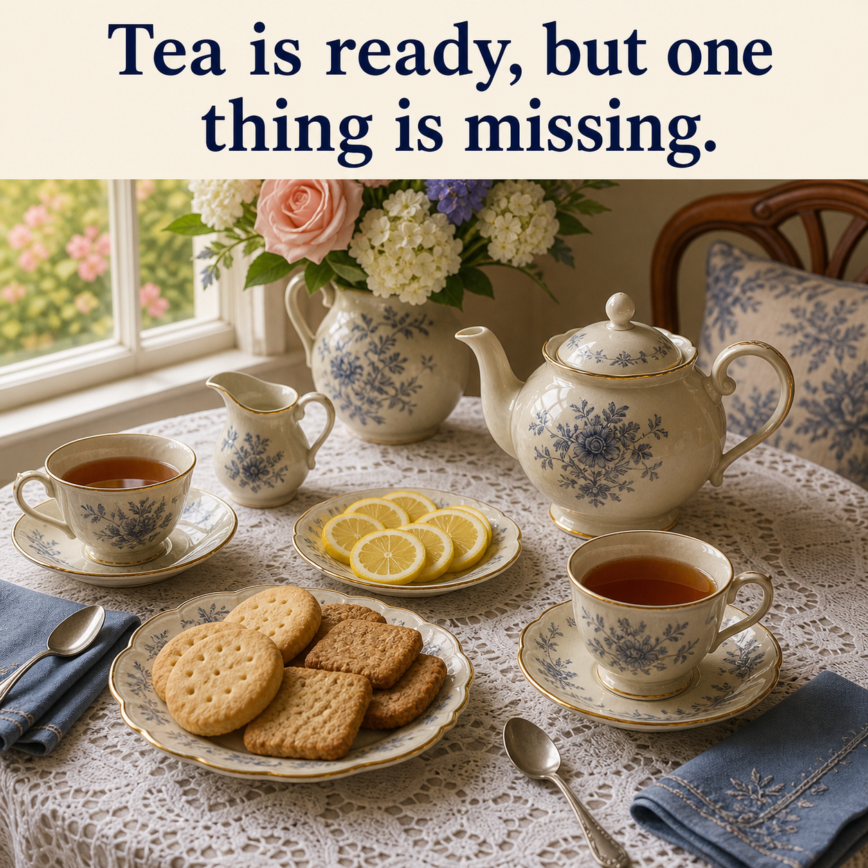 Answer: What Is Missing from the Tea Table?