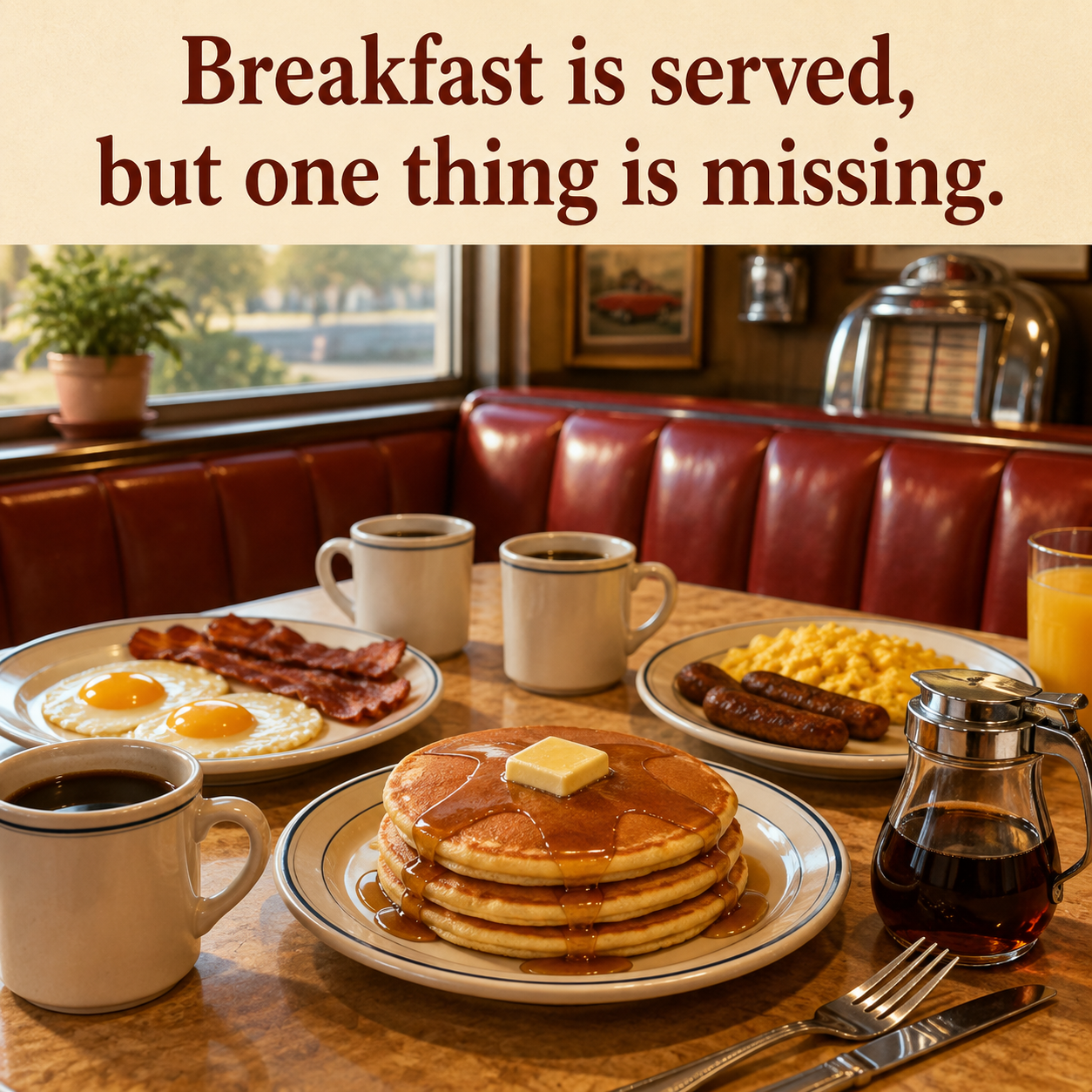 Answer: What Is Missing from the Diner Breakfast?